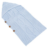 BABY ACCESSORIES CLEARANCE: SAOL BABY ARAN SLEEPING NEST - Blue :FINAL SALE