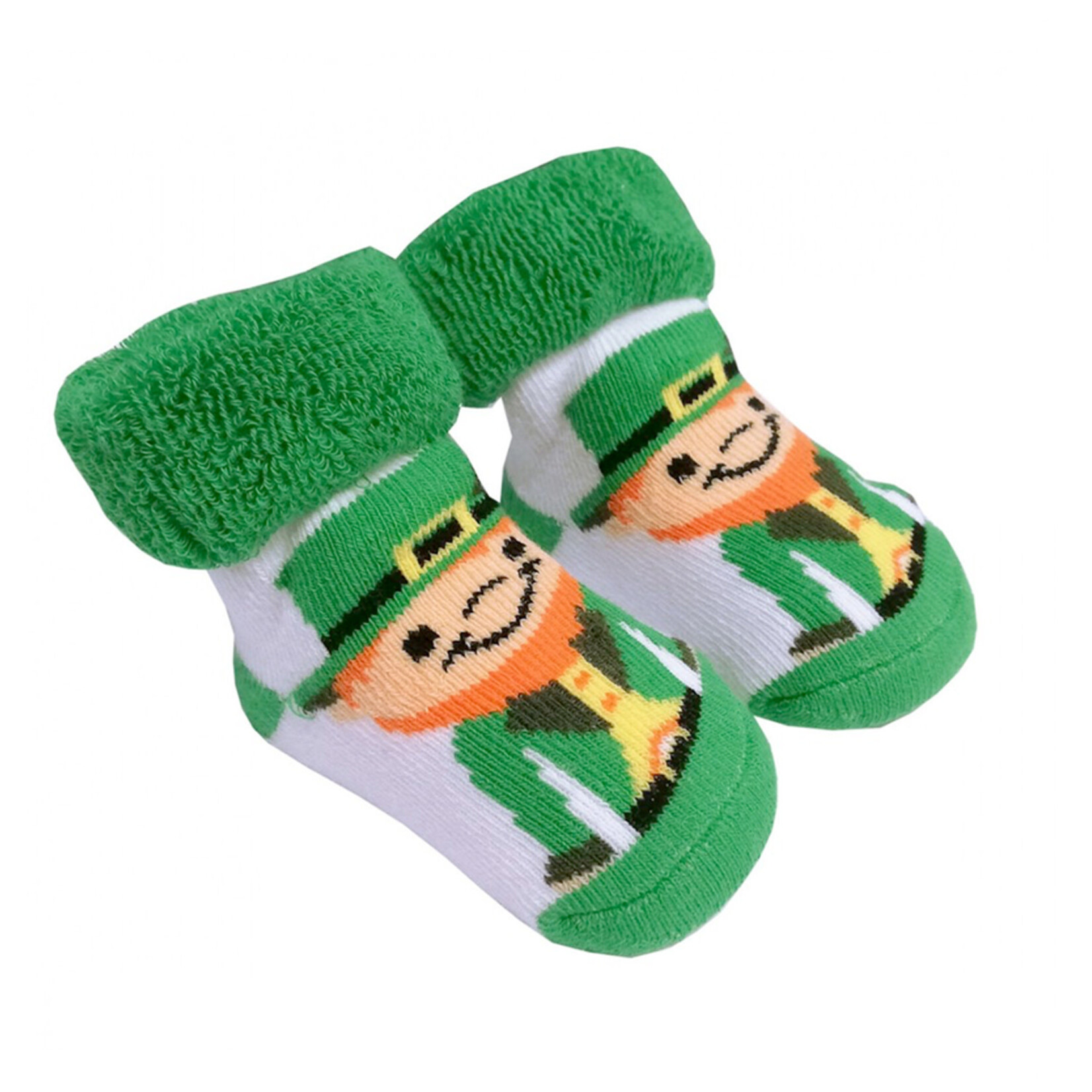 BABY ACCESSORIES NEWBORN BOOTIES with LEPRECHAUNS
