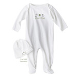 BABY CLOTHES "WEE ONE" IRISH FOOTIE