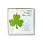 DECOR STAINED GLASS SHAMROCK - Grandparents Blessing