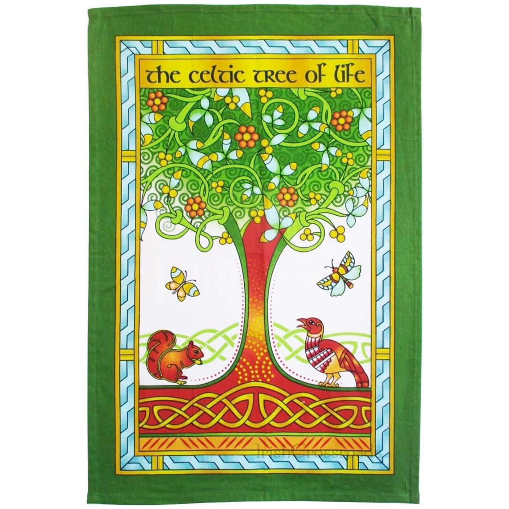KITCHEN & ACCESSORIES CELTIC CLARA TEA TOWEL & POT HOLDER - TREE of LIFE