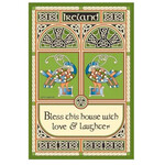 KITCHEN & ACCESSORIES TEA TOWEL - Celtic Peacock