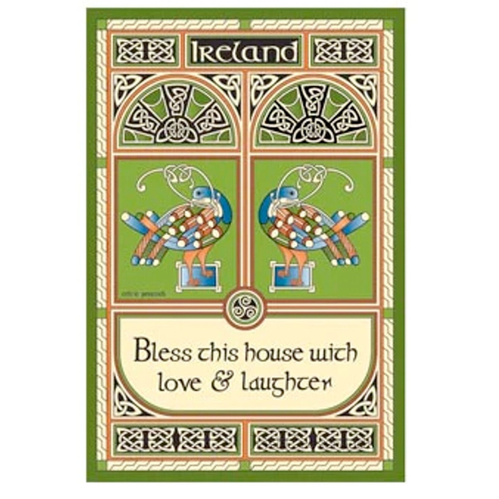 KITCHEN & ACCESSORIES TEA TOWEL - Celtic Peacock