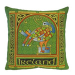 TAPESTRIES, THROWS, ETC. CELTIC WEAVE 18x18 PILLOW - Celtic Peacock