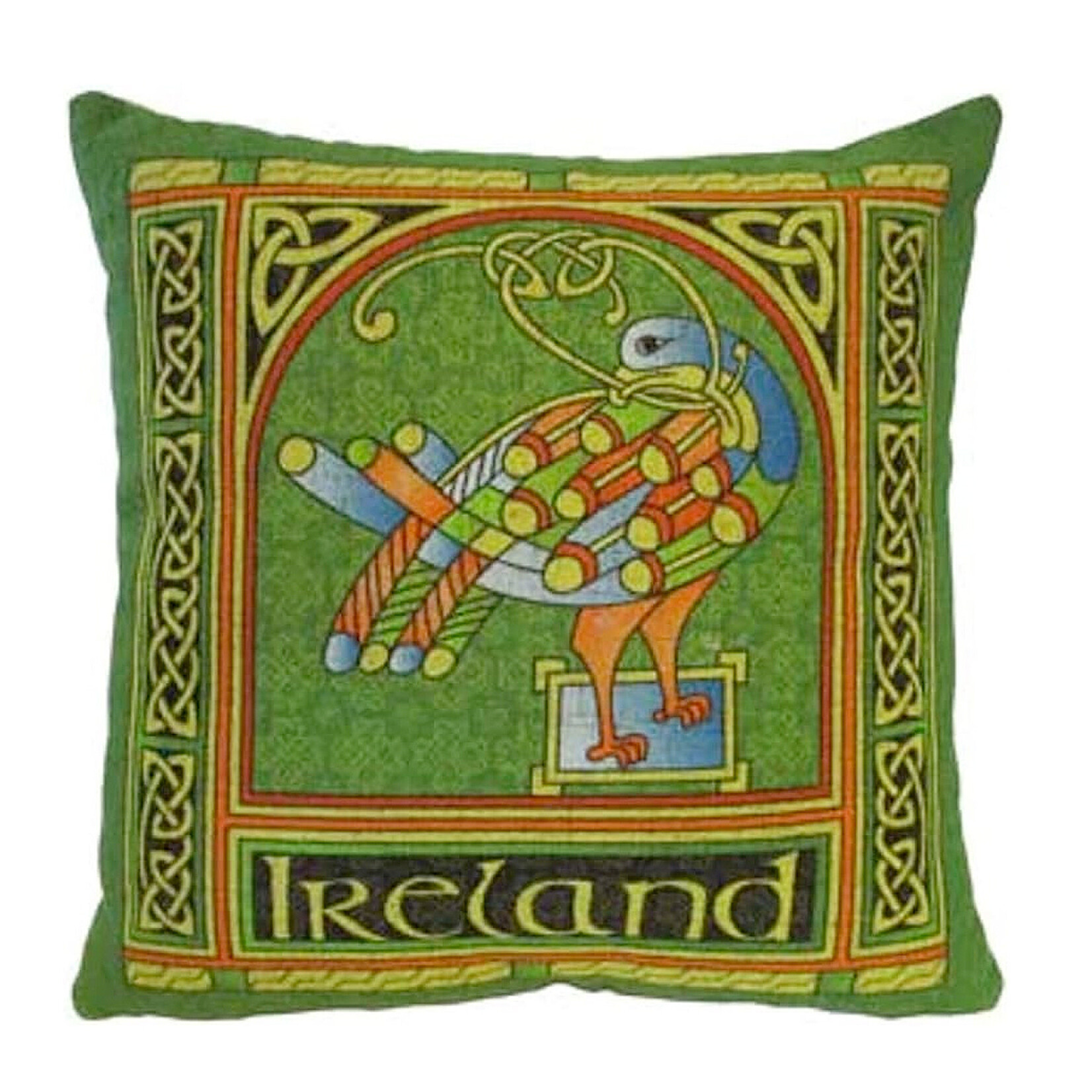 TAPESTRIES, THROWS, ETC. CELTIC WEAVE 18x18 PILLOW - Celtic Peacock