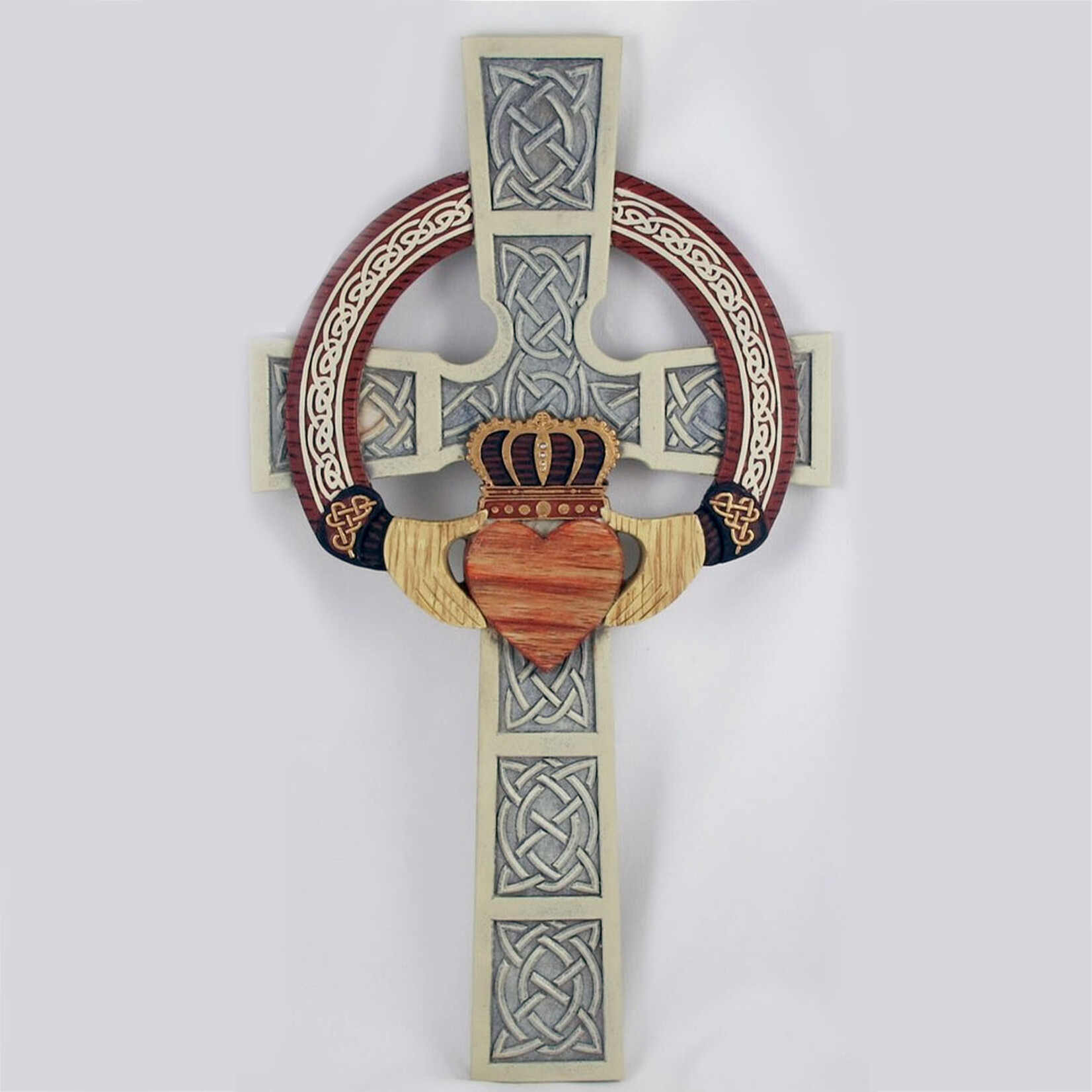 CROSSES CELTIC CLADDAGH WALL CROSS