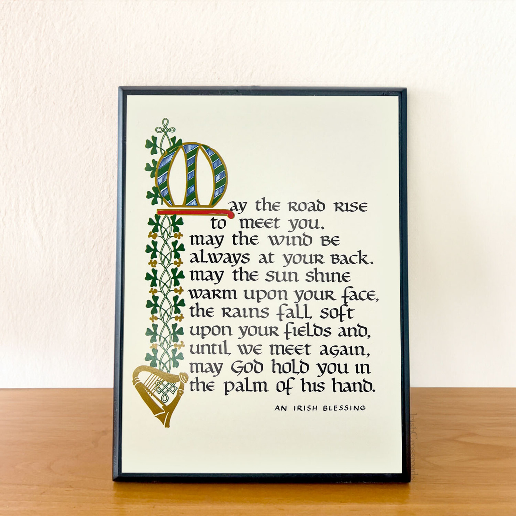PLAQUES & GIFTS "MAY THE ROAD RISE..." IRISH BLESSING PLAQUE