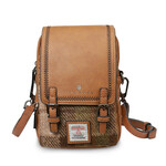 ACCESSORIES ISLANDER BABY JURA CROSSBODY w HARRIS TWEED Chestnut Tartan