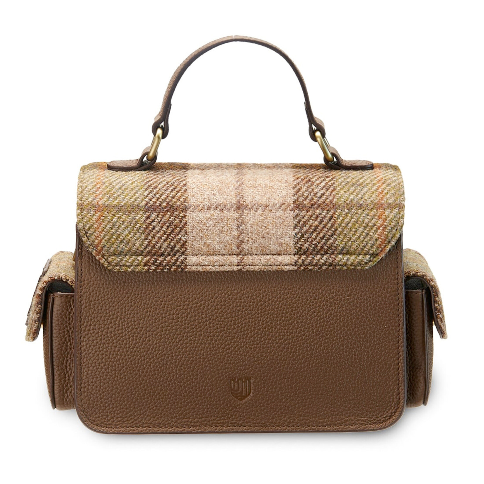 ACCESSORIES ISLANDER MELROSE CROSSBODY w HARRIS TWEED Chestnut Tartan