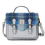 ACCESSORIES ISLANDER MEDIUM CALTON SATCHEL w HARRIS TWEED Blue Tartan