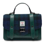 ACCESSORIES ISLANDER MEDIUM SATCHEL w HARRIS TWEED Black Watch