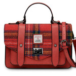 ACCESSORIES ISLANDER MEDIUM SATCHEL w HARRIS TWEED Royal Stewart