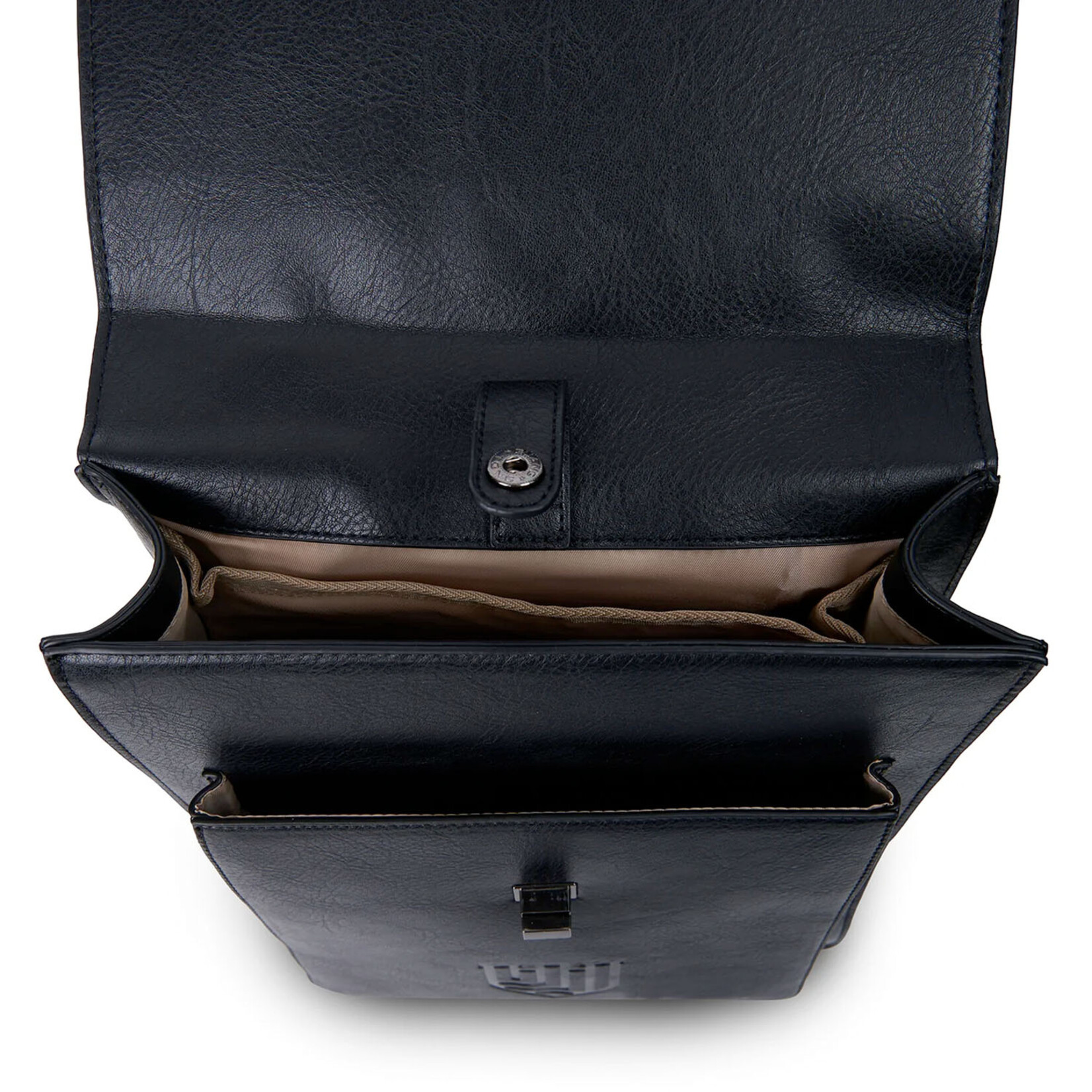 ACCESSORIES ISLANDER CARLOWAY LAPTOP BACKPACK w HARRIS TWEED Black Herringbone