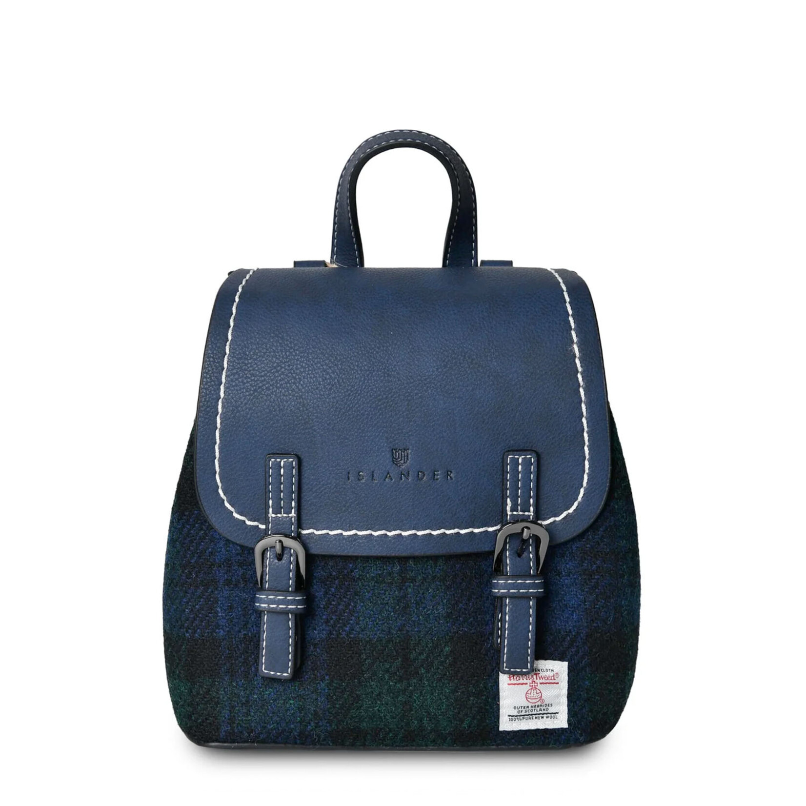 ACCESSORIES ISLANDER JURA MINI BACKPACK w HARRIS TWEED Black Watch