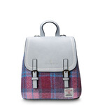 ACCESSORIES ISLANDER JURA MINI BACKPACK w HARRIS TWEED Pink & Blue Tartan