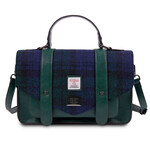 ACCESSORIES ISLANDER LARGE SATCHEL w HARRIS TWEED Black Watch