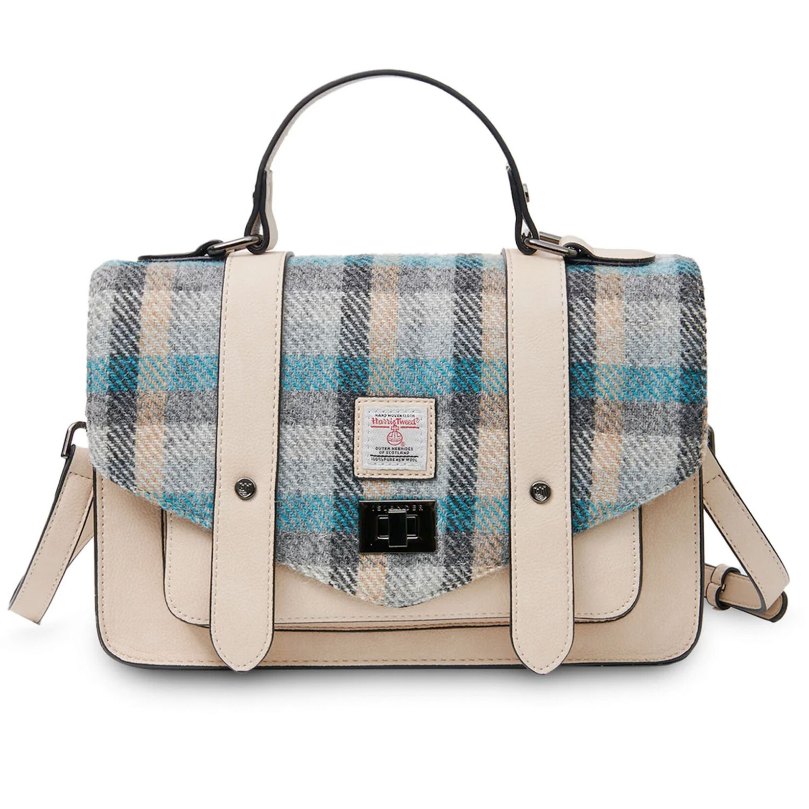 ACCESSORIES ISLANDER LARGE SATCHEL w HARRIS TWEED Islander Tartan