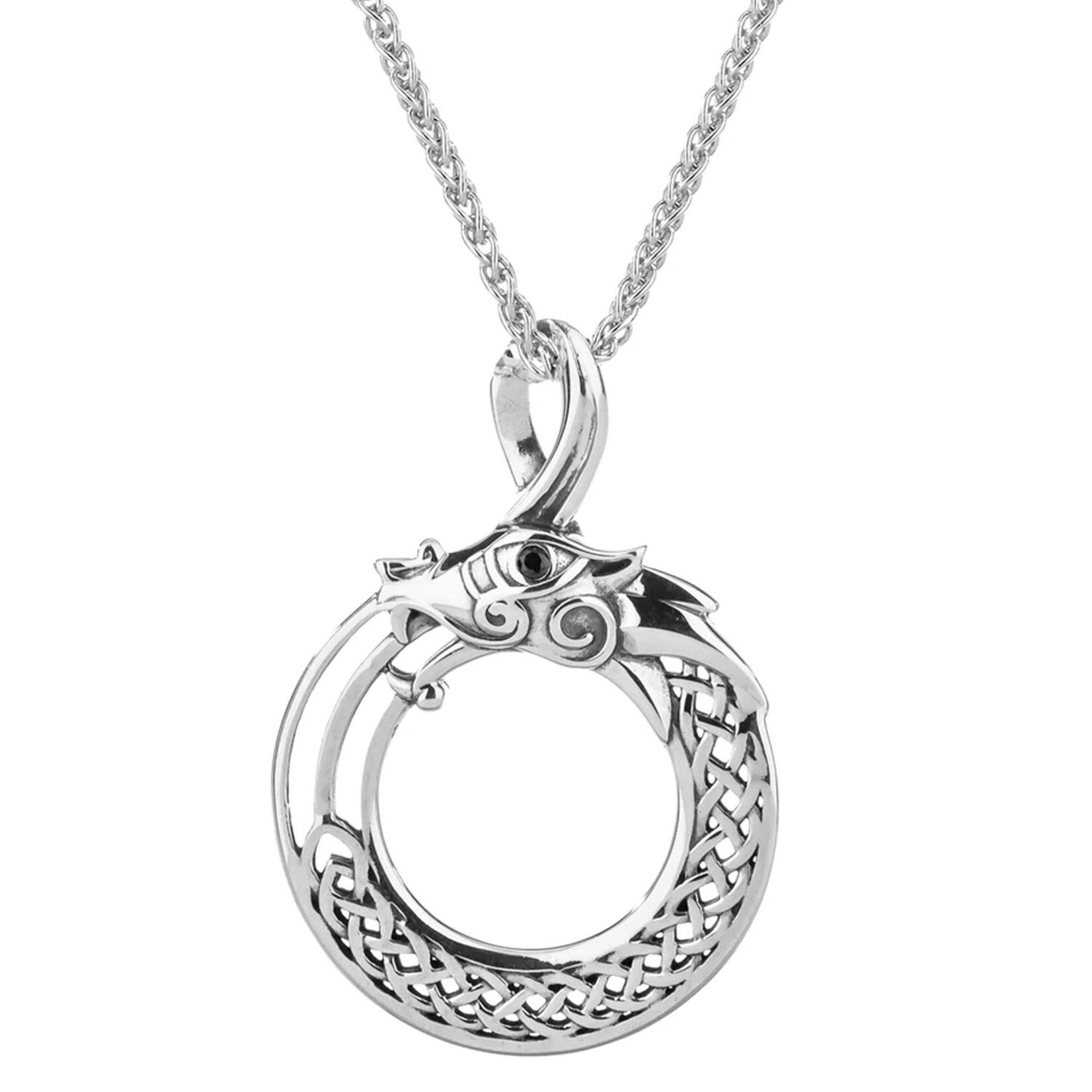 PENDANTS & NECKLACES KEITH JACK STERLING NORSE DRAGON PENDANT