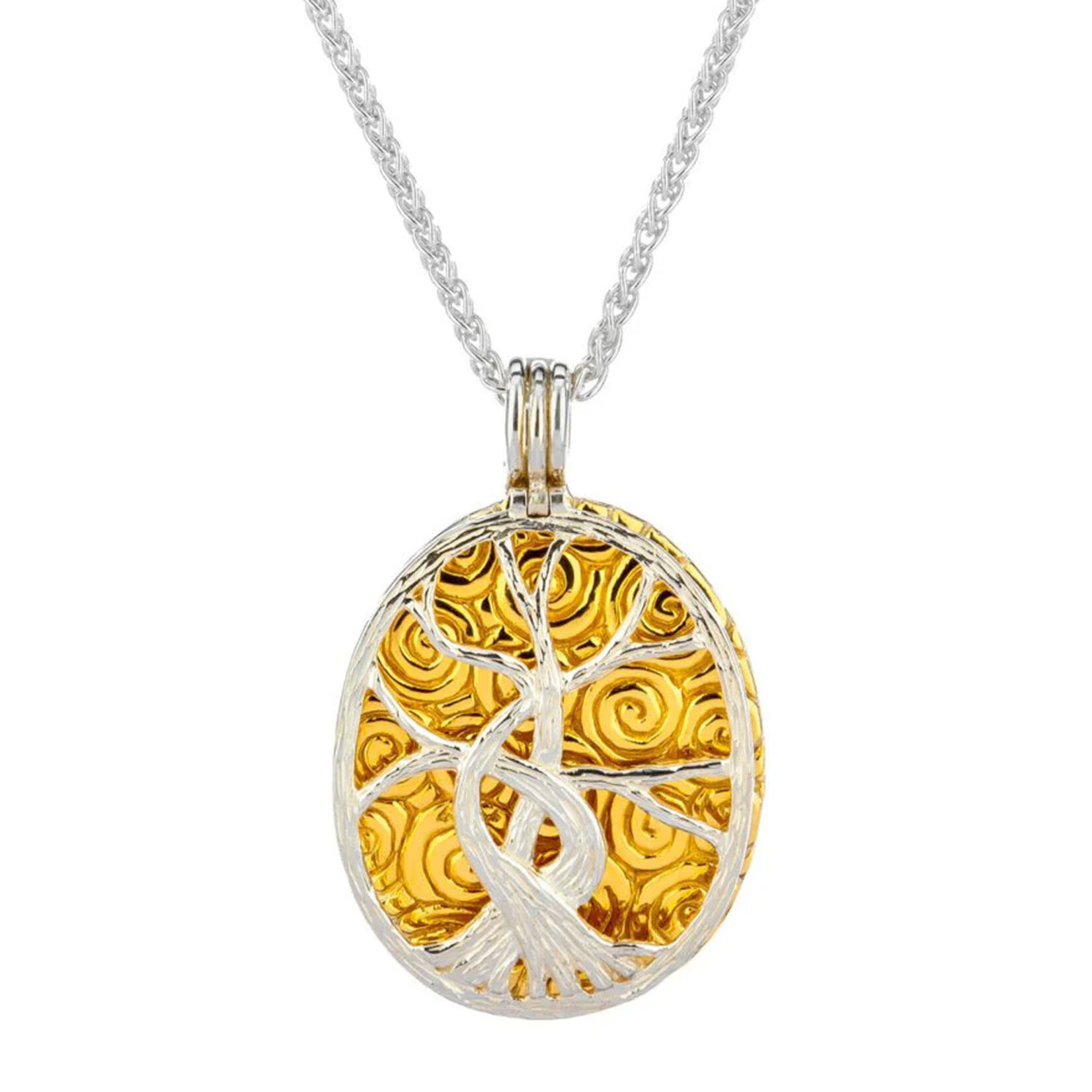 PENDANTS & NECKLACES KEITH JACK STERLING 4-in-1 TREE OF LIFE PENDANT with 22K ACCENTS