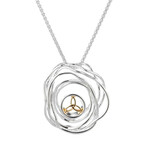 PENDANTS & NECKLACES KEITH JACK STERLING & 10K CRADLE OF LIFE PENDANT
