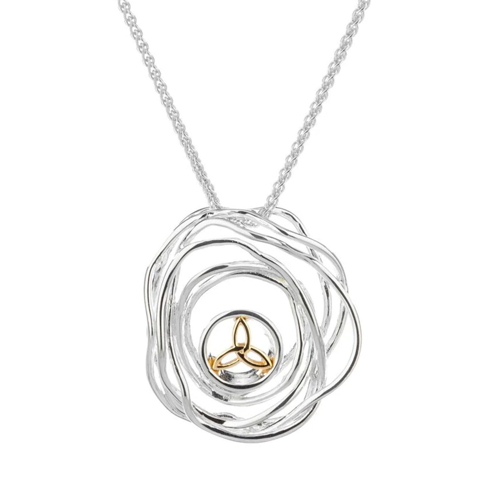 PENDANTS & NECKLACES KEITH JACK STERLING & 10K CRADLE OF LIFE PENDANT