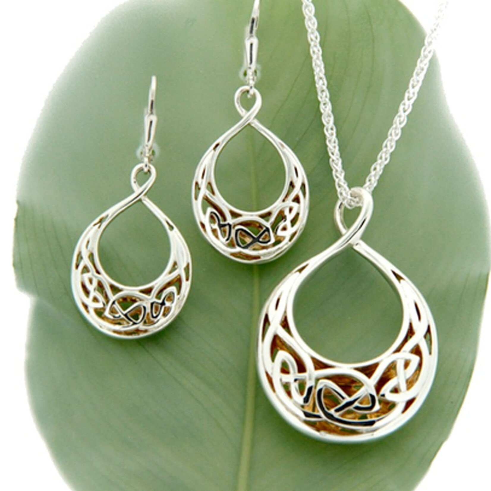 EARRINGS KEITH JACK STERLING & 22K WINDOW TO THE SOUL SML TEARDROP EARRINGS