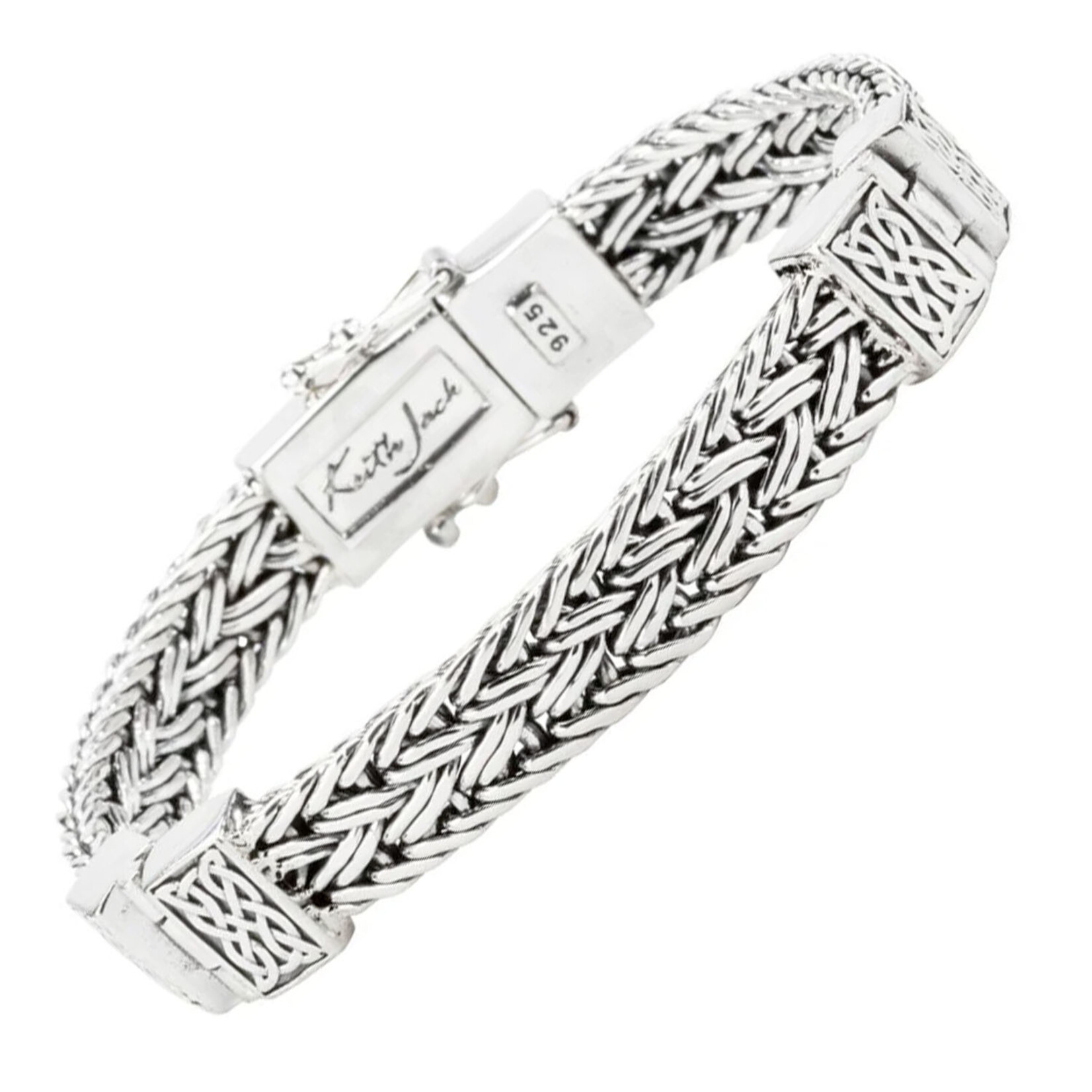 BRACELETS & BANGLES KEITH JACK CELTIC WEAVE HINGED BRACELET