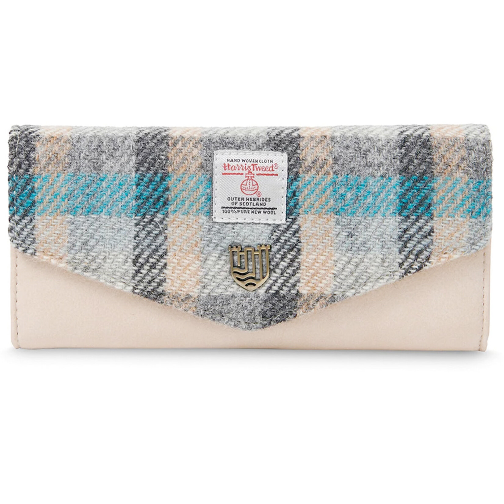 ACCESSORIES ISLANDER LRG CLASP PURSE WALLET w HARRIS TWEED Islander Tartan