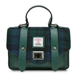 ACCESSORIES ISLANDER MINI SATCHEL w HARRIS TWEED Black Watch