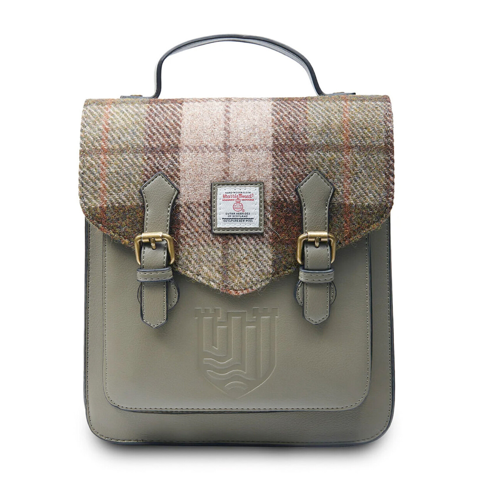 ACCESSORIES ISLANDER CALTON BACKPACK w HARRIS TWEED Chestnut Tartan