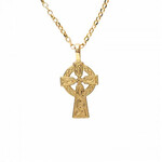 CROSSES FADO 10K DOUBLE SIDED TRADITIONAL CELTIC CROSS - Baby