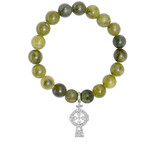 BRACELETS & BANGLES CONNEMARA BEAD STRETCH BRACELET - Celtic Cross