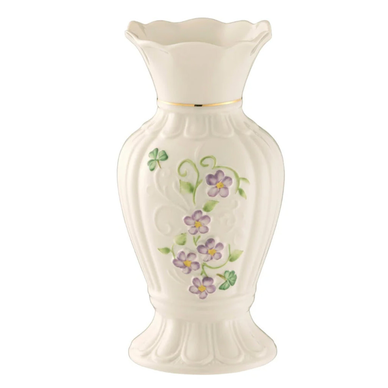 VASES & BOWLS BELLEEK IRISH FLAX VASE - 7”