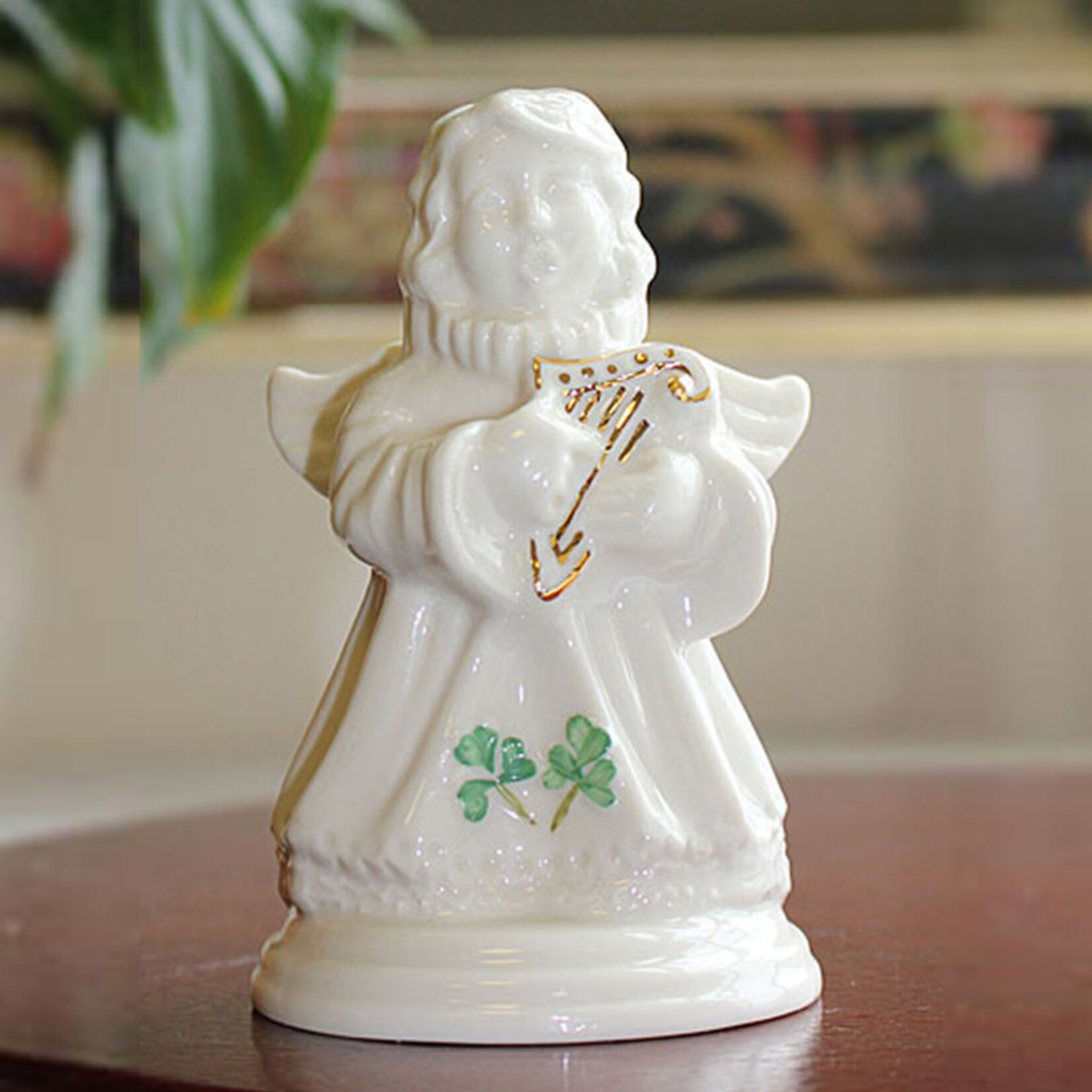 ANGELS BELLEEK CHOIR of ANGELS FIGURINE - Harp