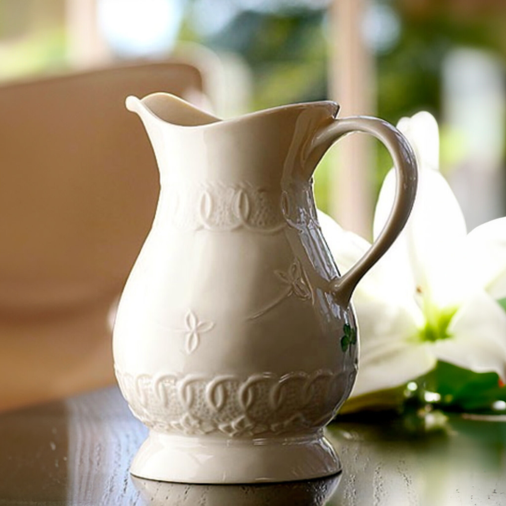 LIMITED EDITION BELLEEK CELTIC LACE EVENT PIECE - Pitcher