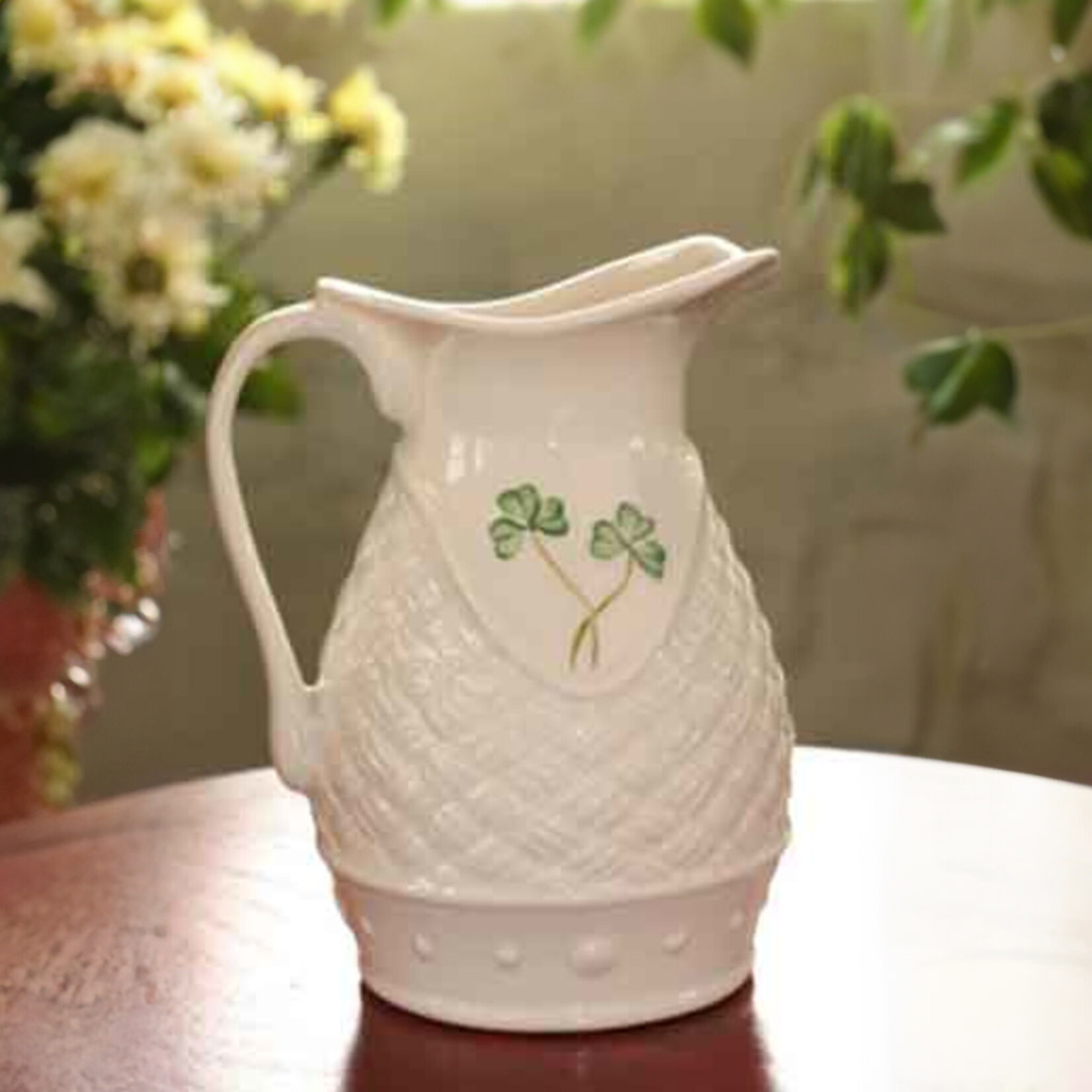 LIMITED EDITION BELLEEK BASKETWEAVE EVENT PIECE - Pitcher