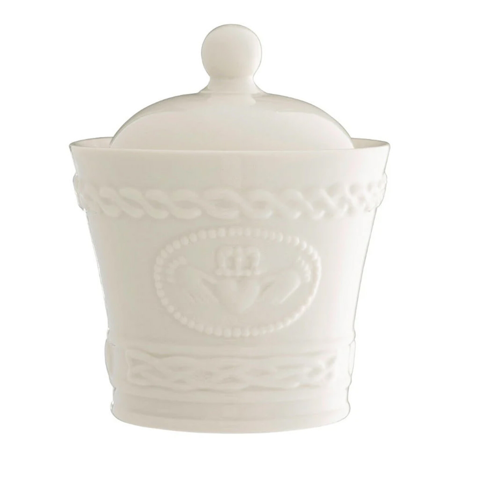TEAPOTS, MUGS & ACCESSORIES BELLEEK CLADDAGH LIDDED SUGAR BOWL