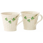 KITCHEN & ACCESSORIES BELLEEK CLASSIC SHAMROCK MUGS - Set of 2