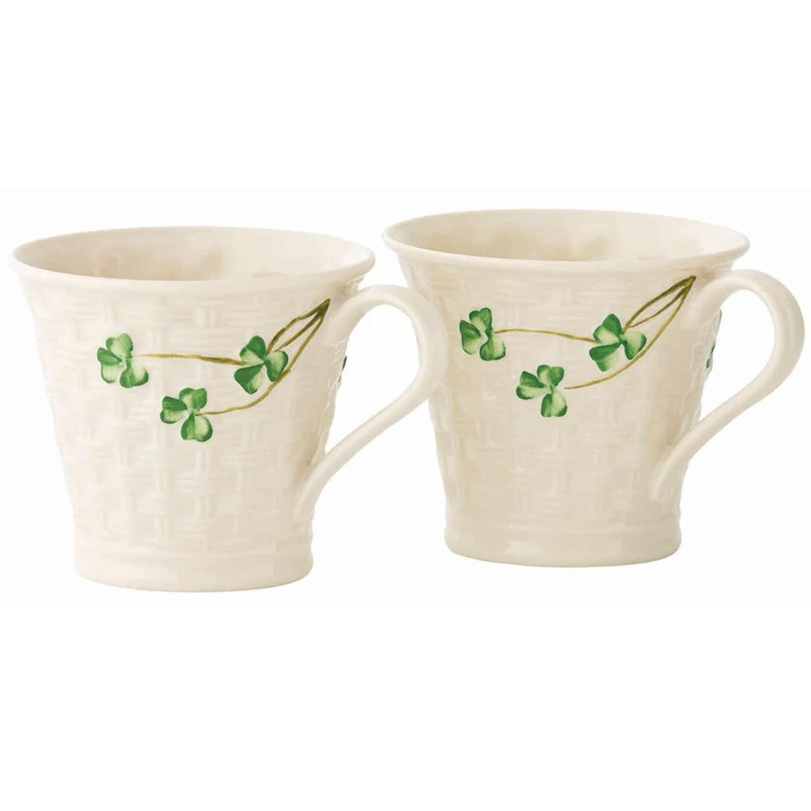 KITCHEN & ACCESSORIES BELLEEK CLASSIC SHAMROCK MUGS - Set of 2