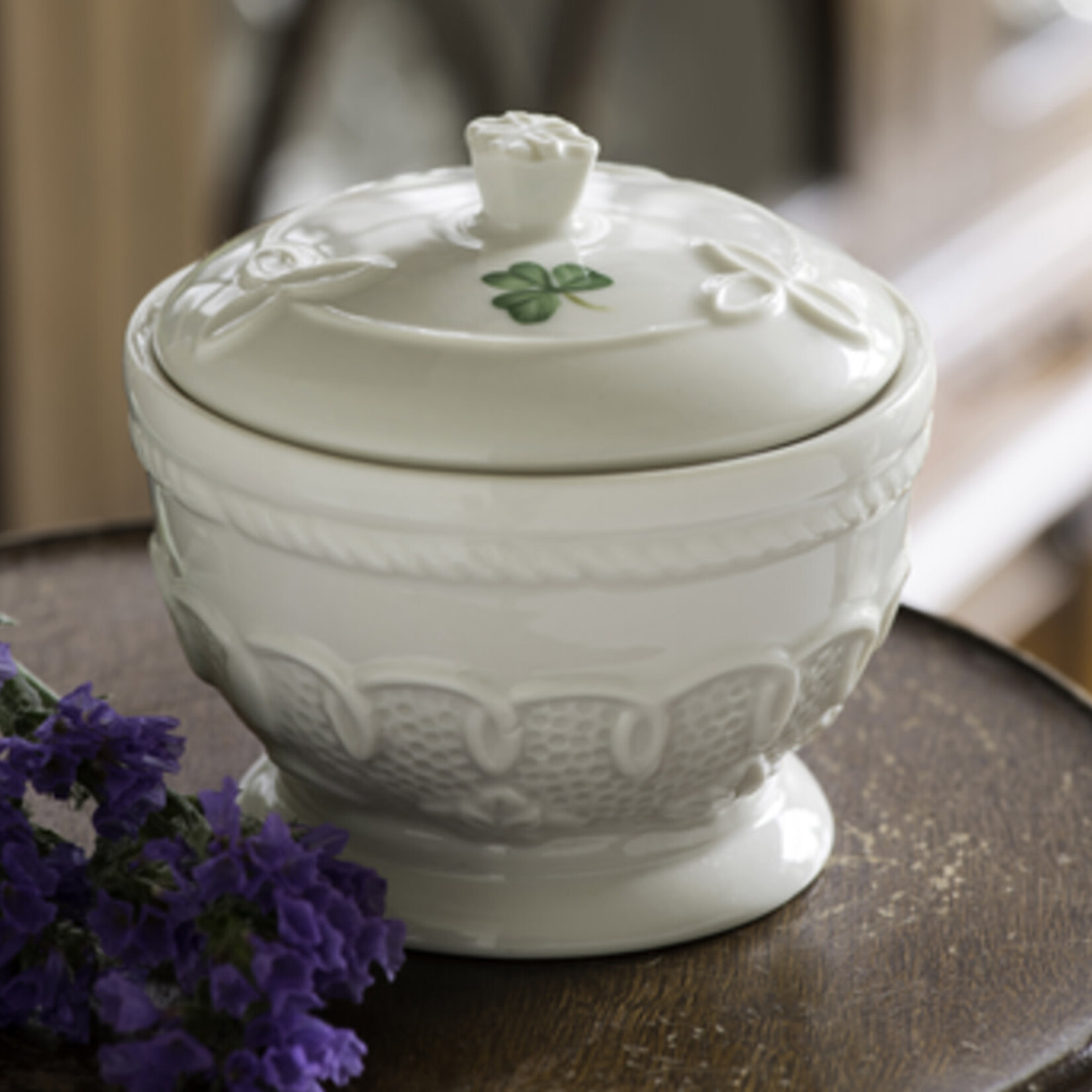 LIMITED EDITION BELLEEK CELTIC LACE EVENT PIECE - Trinket Box