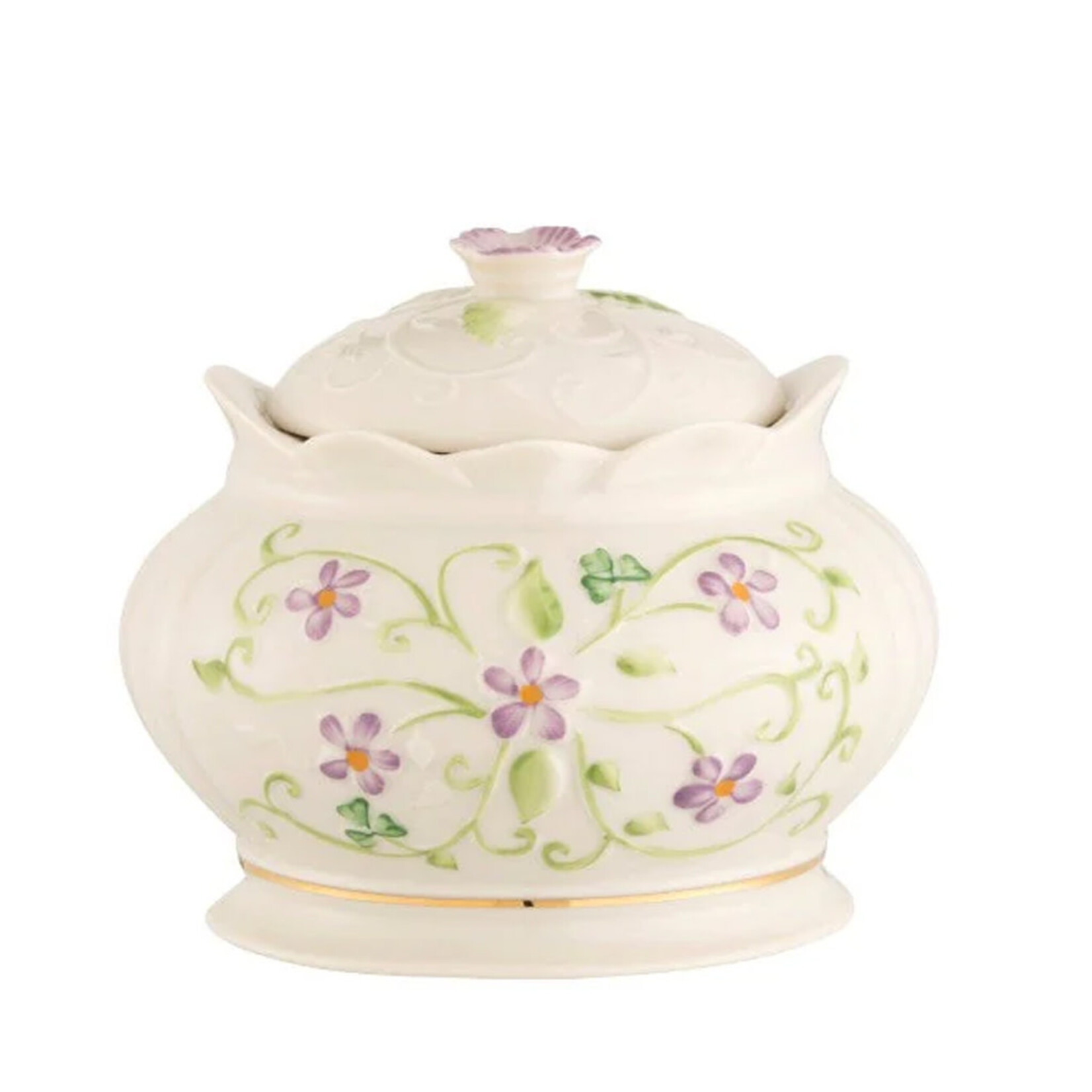 GIFTWARE BELLEEK IRISH FLAX GIFT BOX