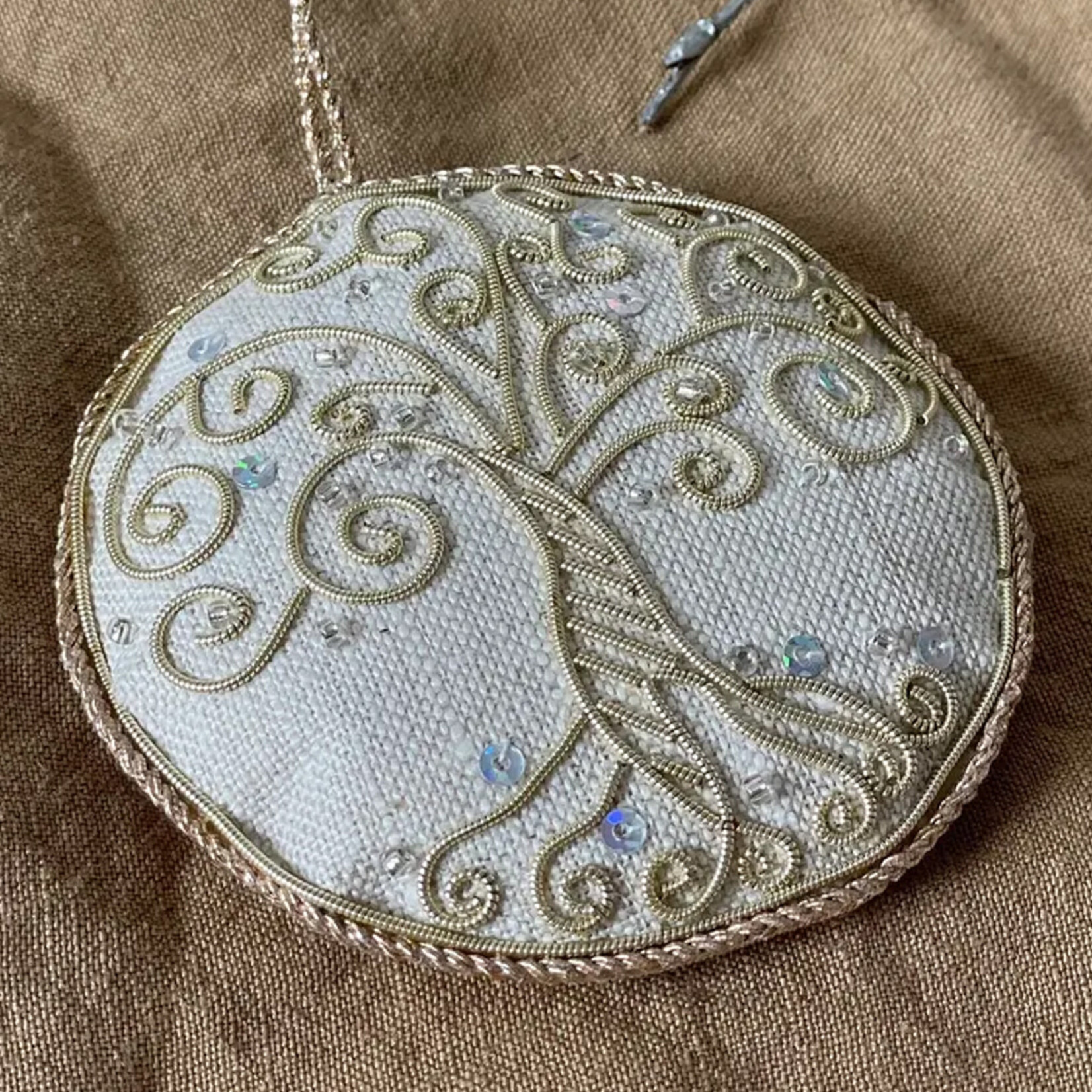 ORNAMENTS IRISH LINEN ORNAMENT - Tree of Life