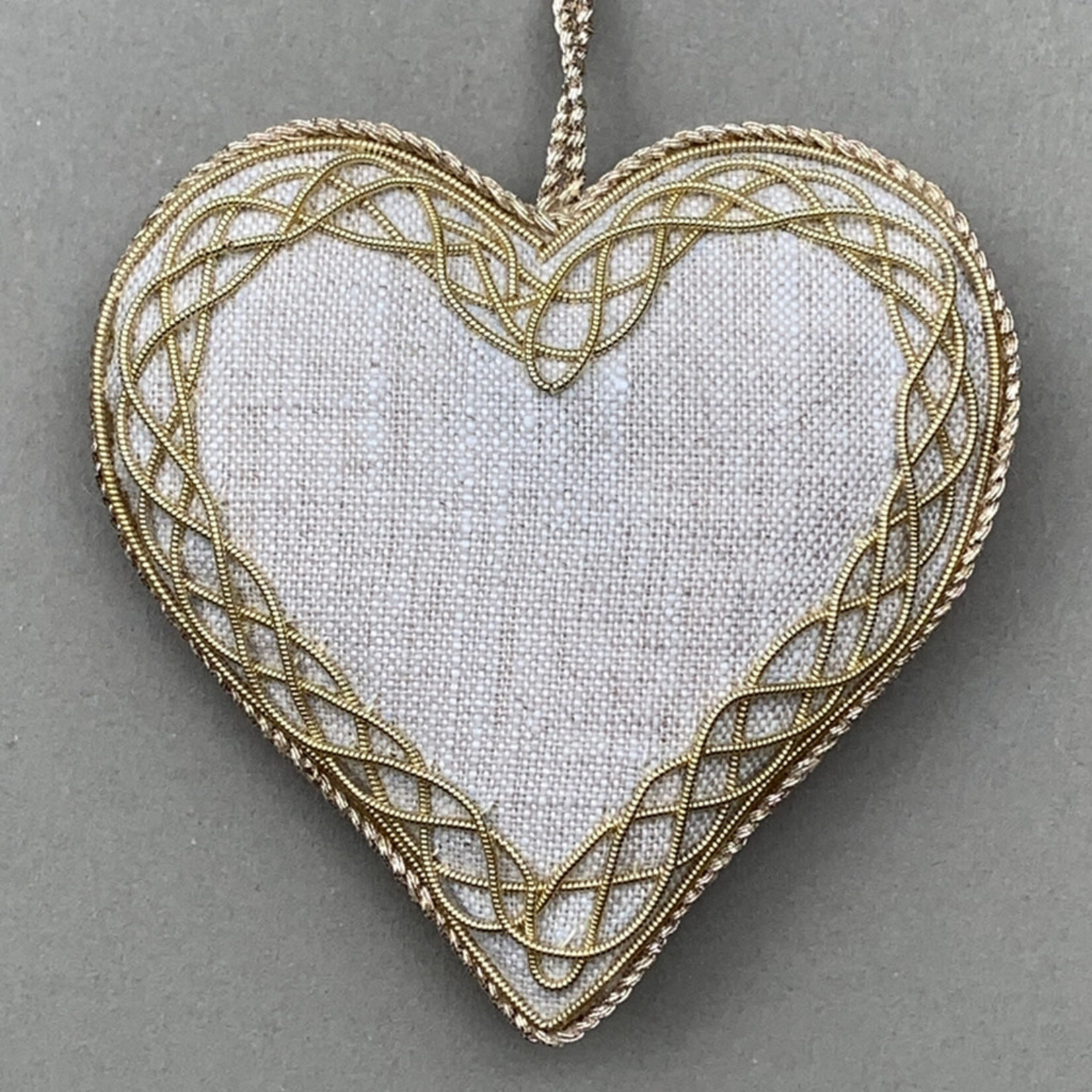 ORNAMENTS IRISH LINEN ORNAMENT - Celtic Heart