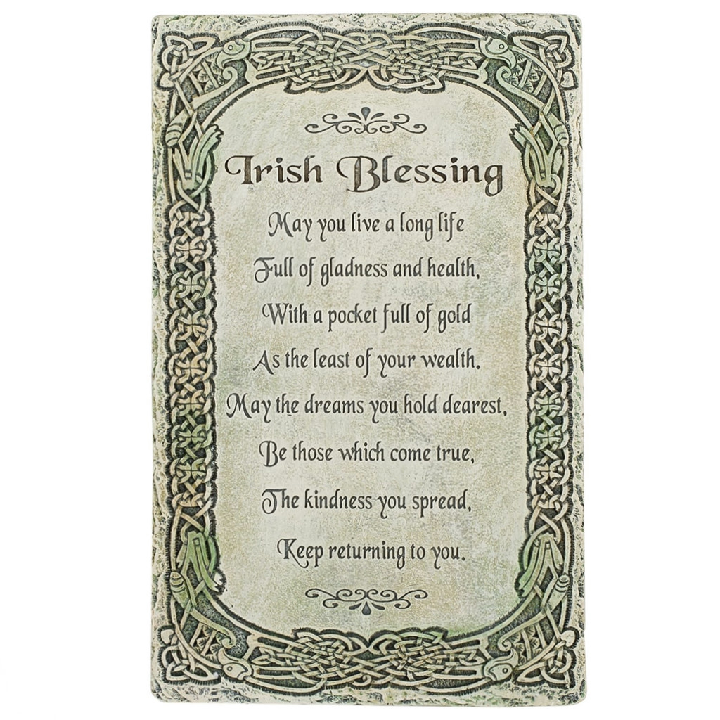 Spooner Creek Irish Blessing Wall Plaque - by Michael Macone - Hand Crafted - 5 x 7 - 5 in. x