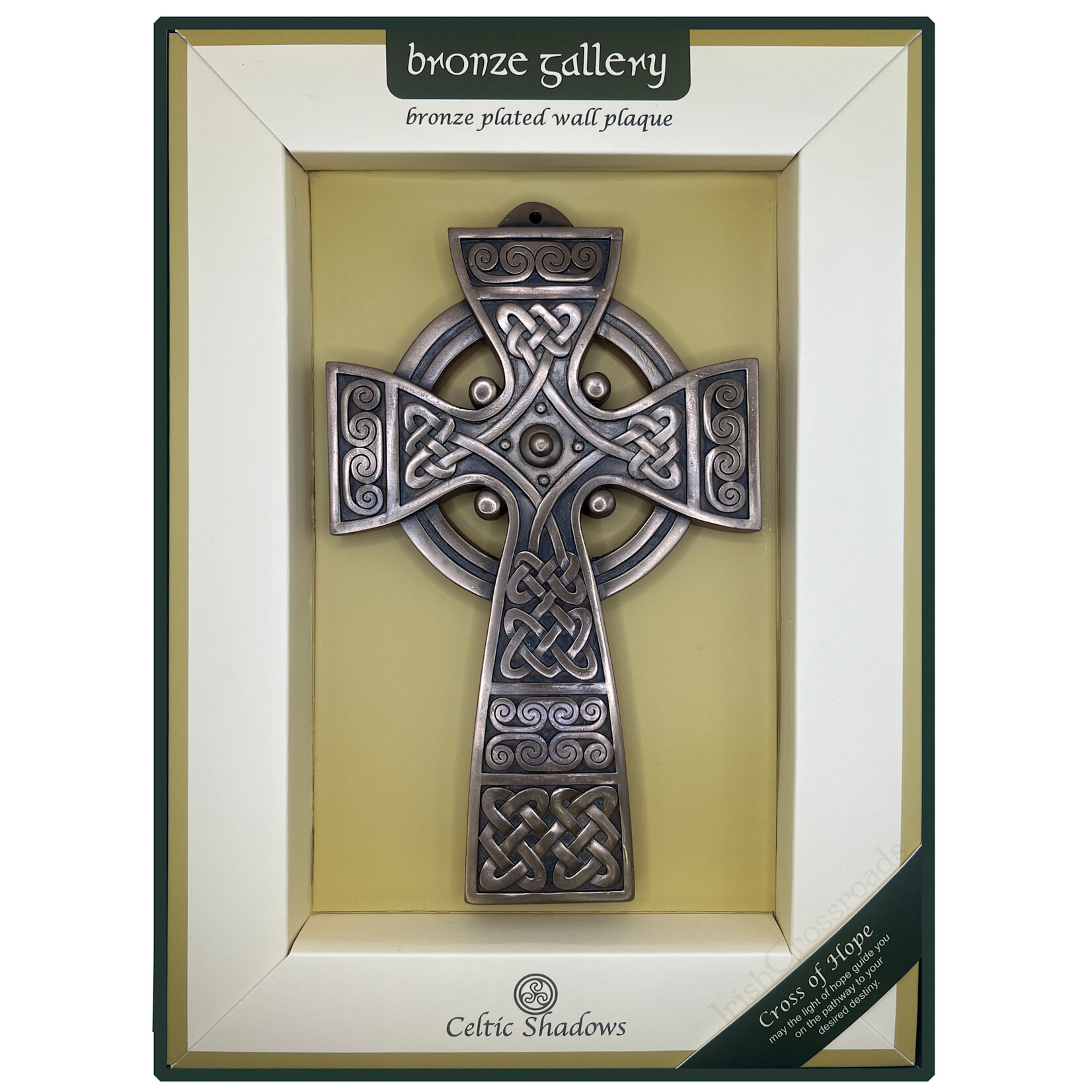 PLAQUES, SIGNS & POSTERS CELTIC BRONZE GALLERY WALL PLAQUE - Cross of Hope
