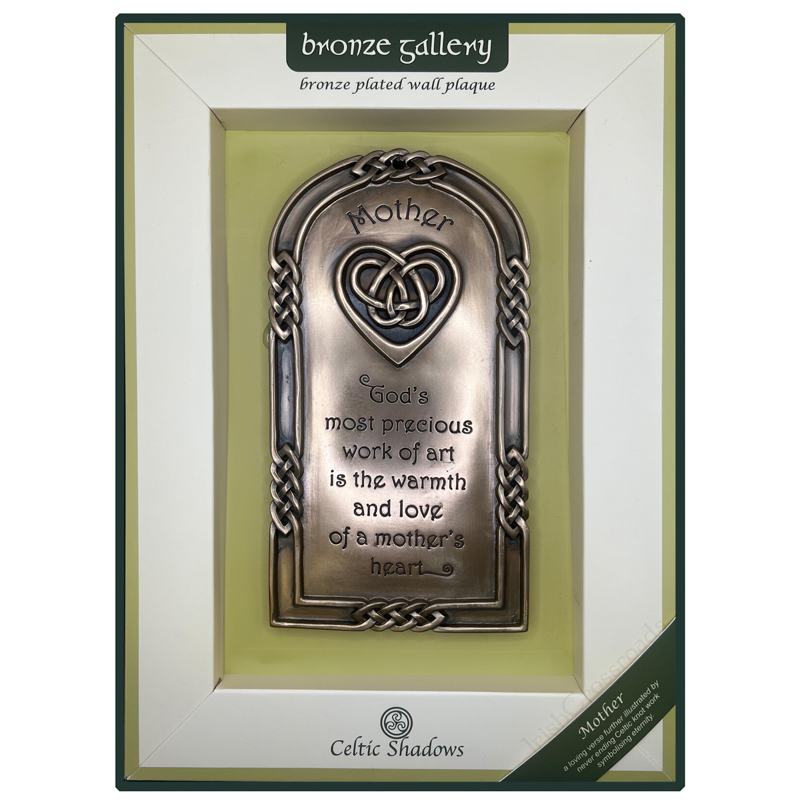 PLAQUES & GIFTS CELTIC BRONZE GALLERY WALL PLAQUE - Mother's Blessing