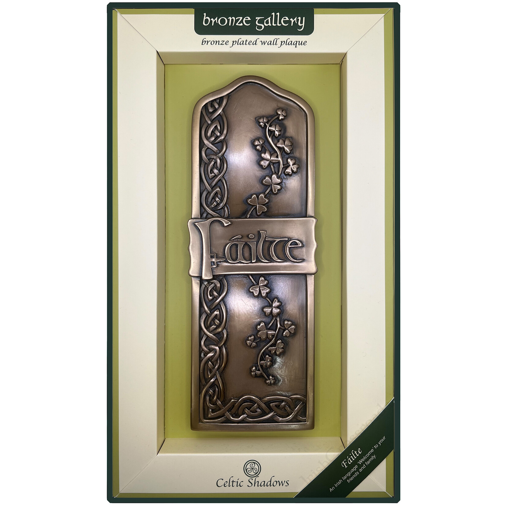 PLAQUES, SIGNS & POSTERS CELTIC BRONZE GALLERY WALL PLAQUE - Failte Welcome