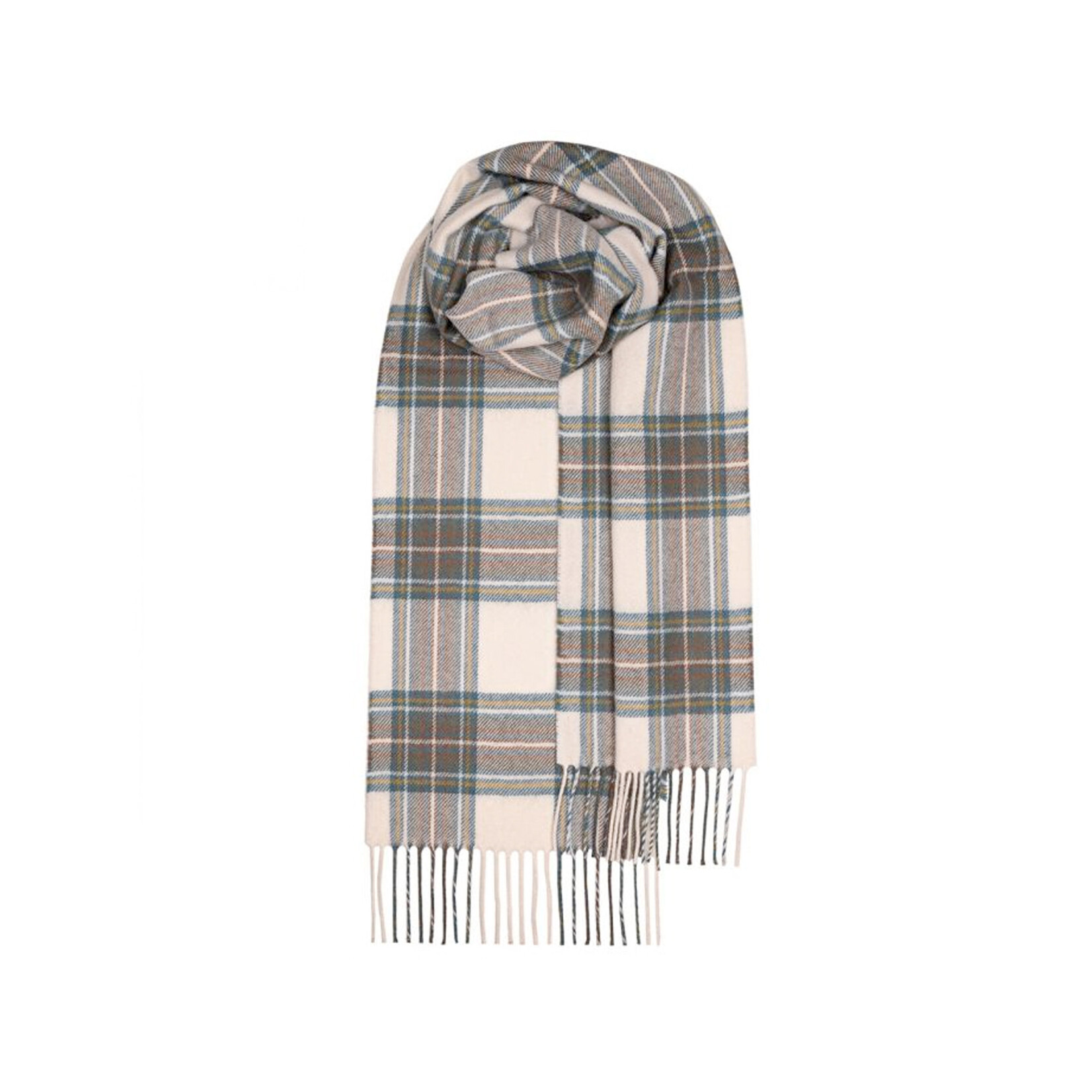 ACCESSORIES LOCHCARRON LAMBSWOOL BOWHILL SCARF - Stewart Blue Dress
