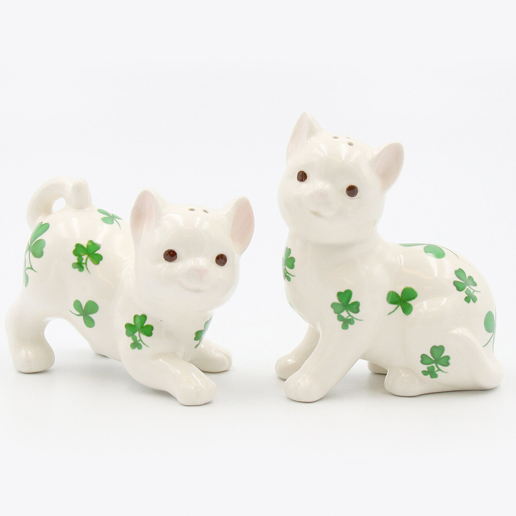 KITCHEN & ACCESSORIES SHAMROCK CAT SALT & PEPPER SET