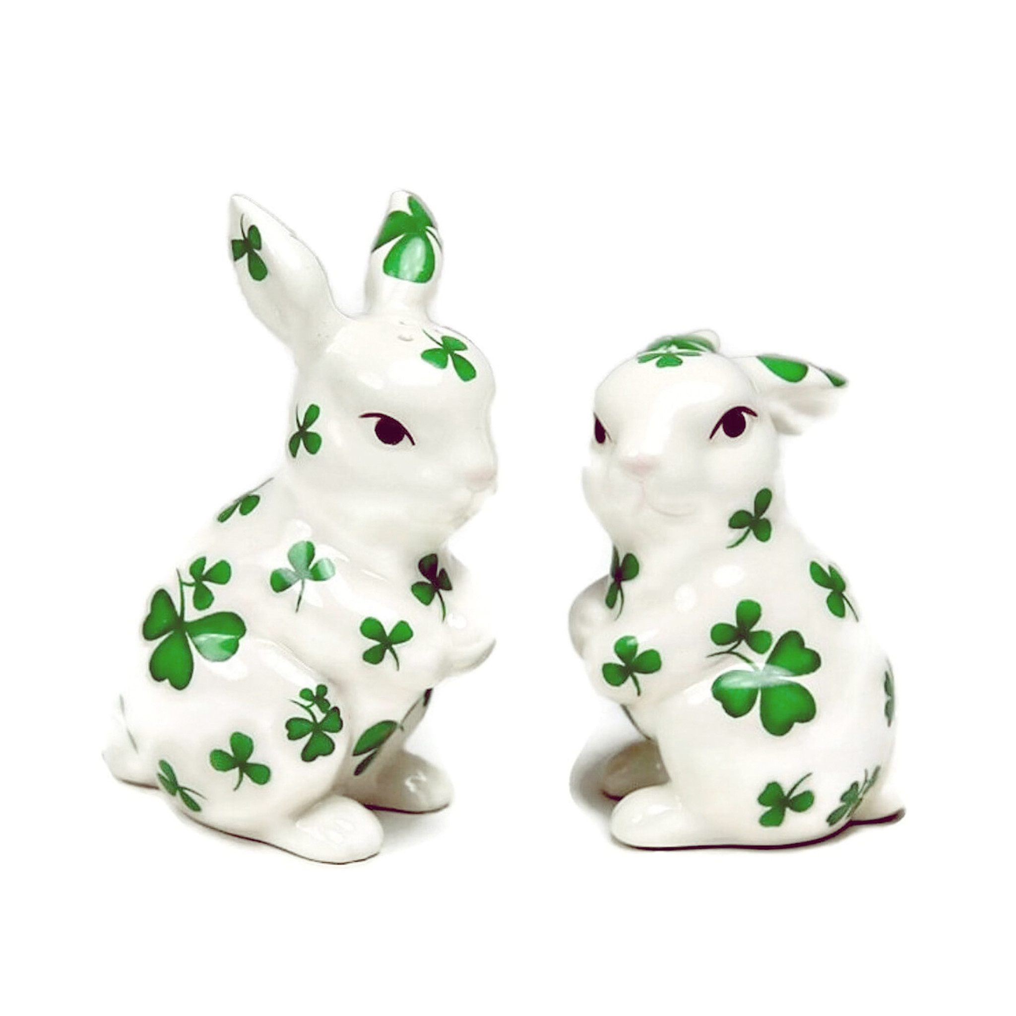 Shamrock Rabbit SHAMROCK RABBIT SALT & PEPPER SET - Irish Crossroads